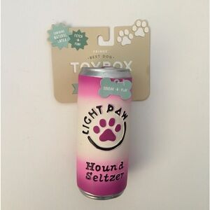 NEW Dog Toy Latex Light Paw Hound Seltzer with Squeaker